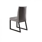 Kit 2 Cadeiras Estofadas Pés Metálicos Itália Mais Decor Pret