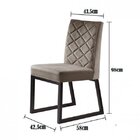 Kit 2 Cadeiras Estofadas Pés Metálicos Paris Mais Decor Grafi