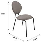 Kit 2 Cadeiras Estofadas Sofie F02 Veludo 401 Cappucino - Mpo