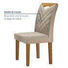 Kit 2 Cadeiras Estofadas Texas Espresso Móveis