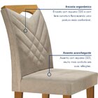 Kit 2 Cadeiras Estofadas Texas Espresso Móveis