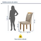 Kit 2 Cadeiras Estofadas Texas Espresso Móveis