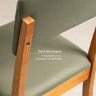 Kit 2 Cadeiras Estofadas Tiê Cabecasa Madeiraoriginals Amêndo