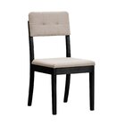 Kit 2 Cadeiras Estofadas Tiê Cabecasa Madeiraoriginals Preto/