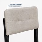 Kit 2 Cadeiras Estofadas Tiê Cabecasa Madeiraoriginals Preto/