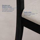 Kit 2 Cadeiras Estofadas Tiê Cabecasa Madeiraoriginals Preto/