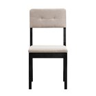 Kit 2 Cadeiras Estofadas Tiê Cabecasa Madeiraoriginals Preto/