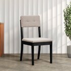 Kit 2 Cadeiras Estofadas Tiê Cabecasa Madeiraoriginals Preto/