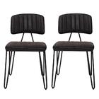 Kit 2 Cadeiras Estofados Com Encosto Para Mesa De Jantar Cozi