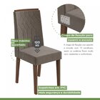 Kit 2 Cadeiras Exclusive Móveis Lopas Imbuia Naturale/suede A