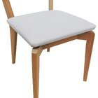 Kit 2 Cadeiras Fendi Encosto Telinha Assento Estofado - Natur