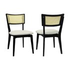 Kit 2 Cadeiras Fendy Madeira Maciça Encosto Telinha Assento E