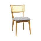 Kit 2 Cadeiras Fendy Madeira Maciça Encosto Telinha Assento E