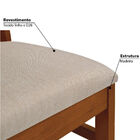 Kit 2 Cadeiras Florença Com Assento Estofado - Imbuia