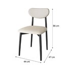 Kit 2 Cadeiras Gala Madeira Maçica- Alt 86 X L 44 Cm X P 46 C