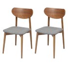 Kit 2 Cadeiras Gala Madeira Maçica - Alt 86 X L 44 Cm X P 46