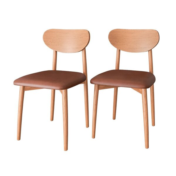 Kit 2 Cadeiras Gala Madeira Maçica - Alt 86 X L 44 Cm X P 46