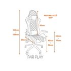 Kit 2 Cadeiras Gamer Giratória Fair Play Preto