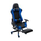 Kit 2 Cadeiras Gamer Giratória Regulavel Em Couro Mvp Preto/a