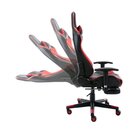 Kit 2 Cadeiras Gamer Giratória Regulavel Em Couro Mvp Preto/v