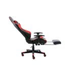 Kit 2 Cadeiras Gamer Giratória Regulavel Em Couro Mvp Preto/v