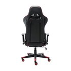 Kit 2 Cadeiras Gamer Giratória Regulavel Em Couro Mvp Preto/v