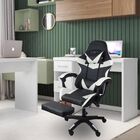 Kit 2 Cadeiras Gamer Stillus Ergonômica Com Apoio Para Os Pés