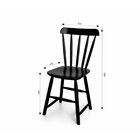 Kit 2 Cadeiras Gardênia Yescasa Preto