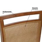 Kit 2 Cadeiras Geo Tela Estofada D23 Castanho E Cinza