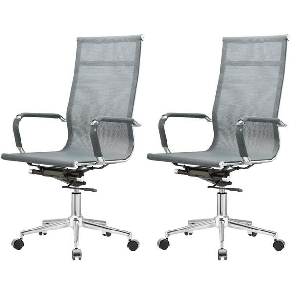 Kit 2 Cadeiras Giratória Office Sydney Presidente Fratini Tel