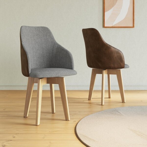 Kit 2 Cadeiras Giratórias Para Sala De Jantar Anne Yescasa