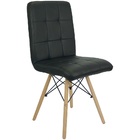 Kit 2 Cadeiras Gomos Eiffel Eames Fitz Dublin Estofada Base M