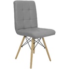 Kit 2 Cadeiras Gomos Eiffel Eames Fitz Dublin Estofada Base M