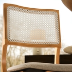 Kit 2 Cadeiras Granada Madeira Maciça C/ Estofado Em Linho