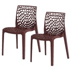 Kit 2 Cadeiras Gruvyer Design Cozinha Sala De Estar Jantar -