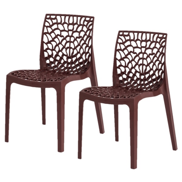 Kit 2 Cadeiras Gruvyer Design Cozinha Sala De Estar Jantar -