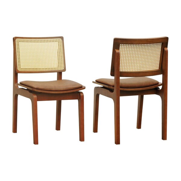 Kit 2 Cadeiras Gus Madeira Maciça Encosto Telinha Assento Ana