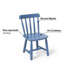 Kit 2 Cadeiras Infantil Mariah - Azul