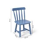 Kit 2 Cadeiras Infantil Mariah - Azul