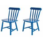Kit 2 Cadeiras Infantis Mariah Azul