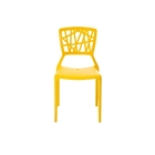 Kit 2 Cadeiras Ipiranga Empilhavel Amarelo