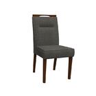 Kit 2 Cadeiras Italia Amendoa/linho Cinza Escuro - New Ceval