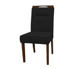 Kit 2 Cadeiras Italia Amendoa/veludo Preto - New Ceval