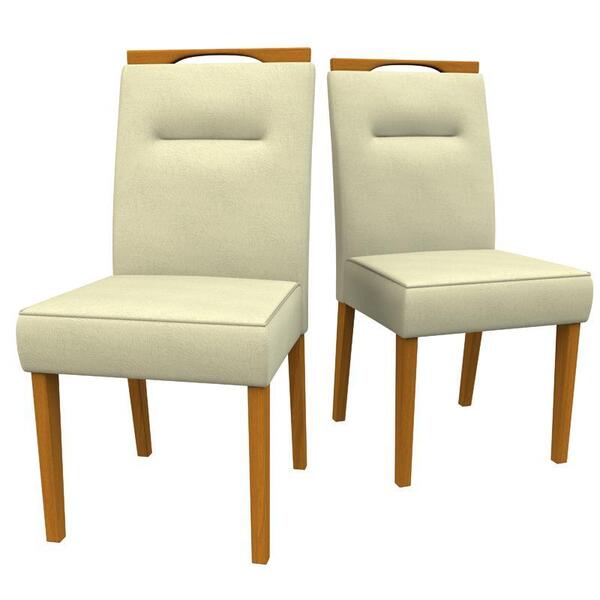 Kit 2 Cadeiras Italia Ype/animalle Bege - New Ceval