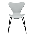 Kit 2 Cadeiras Jacobsen Polipropileno Sala Jantar Base Preta