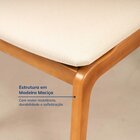 Kit 2 Cadeiras Jandaia Cabecasa Madeiraoriginals Bege/amêndoa
