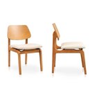 Kit 2 Cadeiras Jandaia Cabecasa Madeiraoriginals Bege/amêndoa