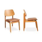 Kit 2 Cadeiras Jandaia Cabecasa Madeiraoriginals Caramelo/amê