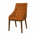 Kit 2 Cadeiras Jantar Luxo Estofada Elisa Anatômica Capitonê