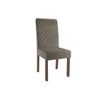 Kit 2 Cadeiras Julia Nogal/cinza